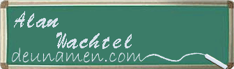 Alan Wachtel Visitenkarte